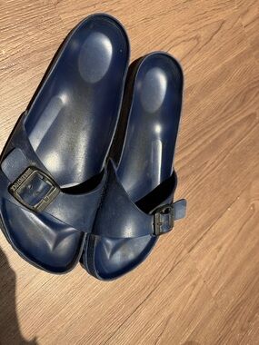 Birkenstock Navy Slide Sandals